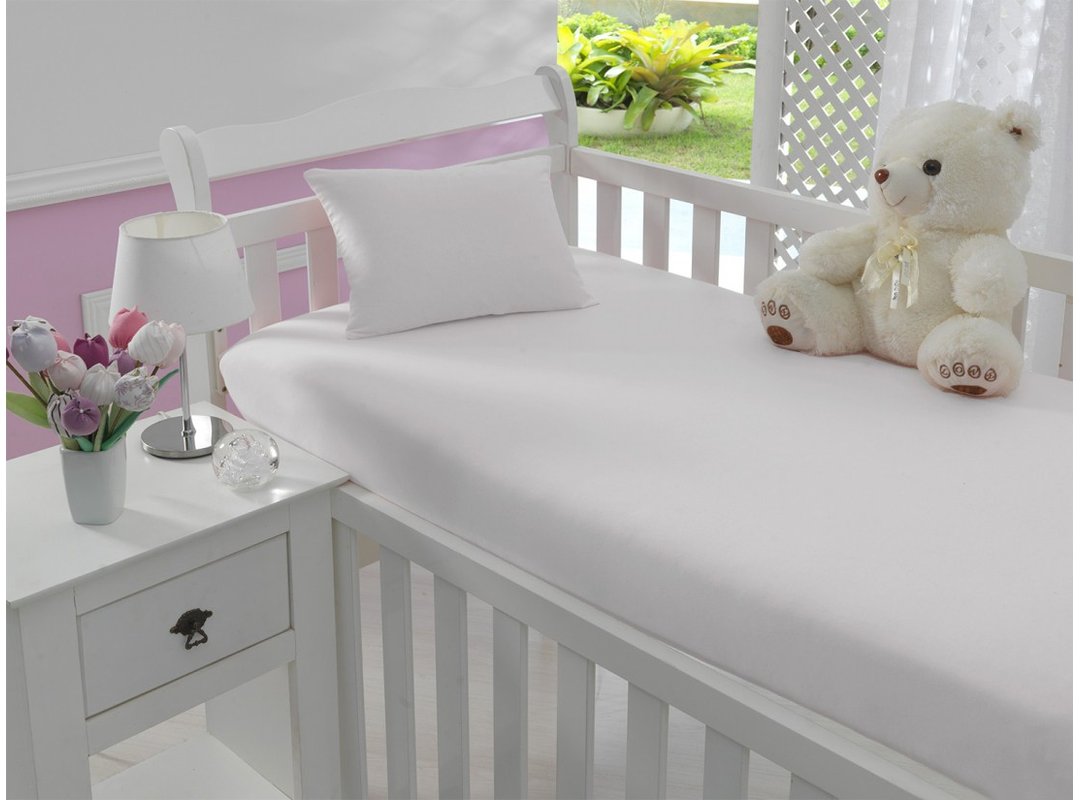 jogo simples liso bebe de malha branco