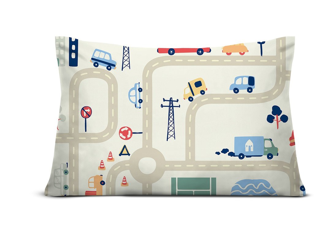 fronha de malha bebe estampado avulso auto pista