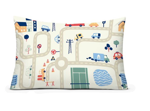 fronha de malha estampado avulso auto pista