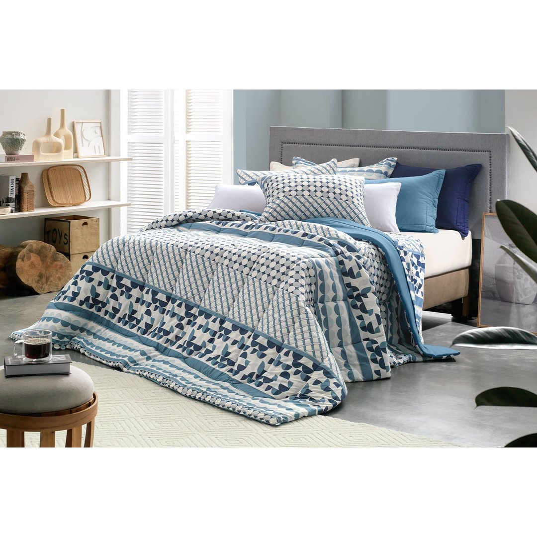 edredom em malha marfim