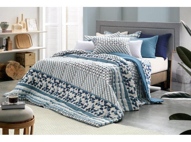 edredom em malha marfim