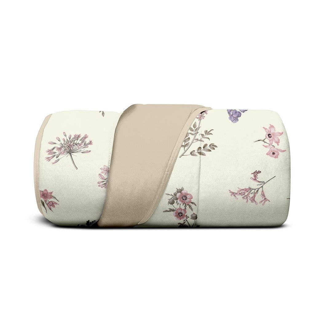 Cobre leito de malha Bella Flor 087